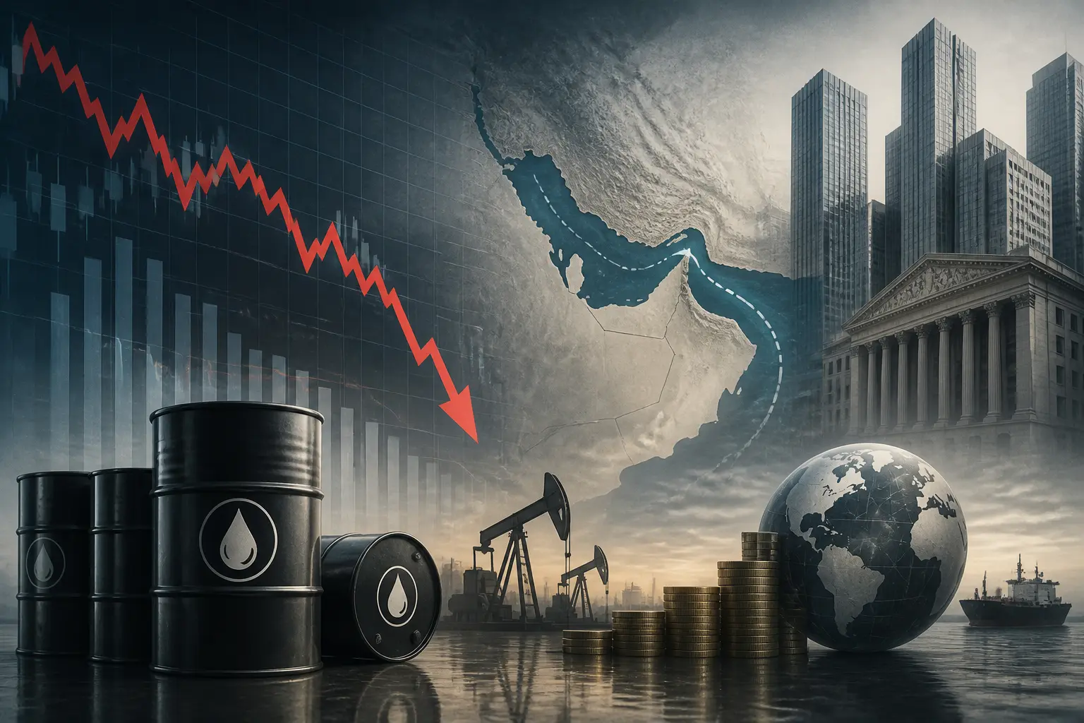 تراجع أسعار النفط بأكثر من دولارين وسط آمال فتح مضيق هرمز وتأثير المخزونات الأمريكية