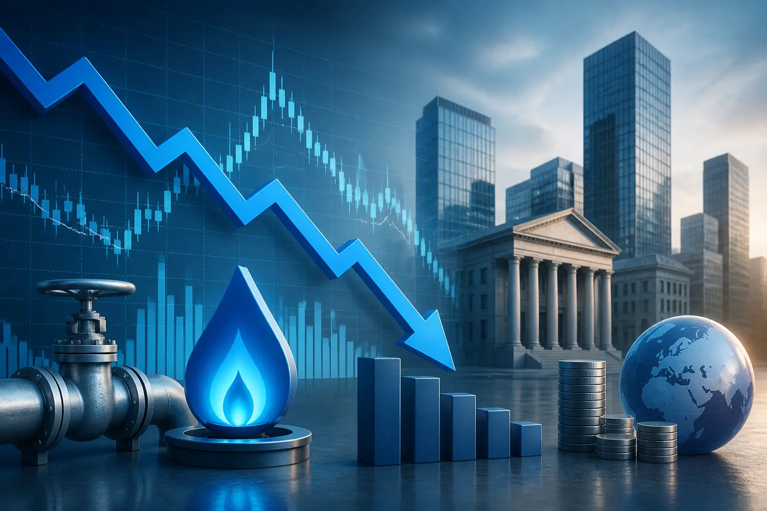 انخفاض أسعار الغاز الأوروبي 3% مع تراجع المخاوف الجيوسياسية في الشرق الأوسط