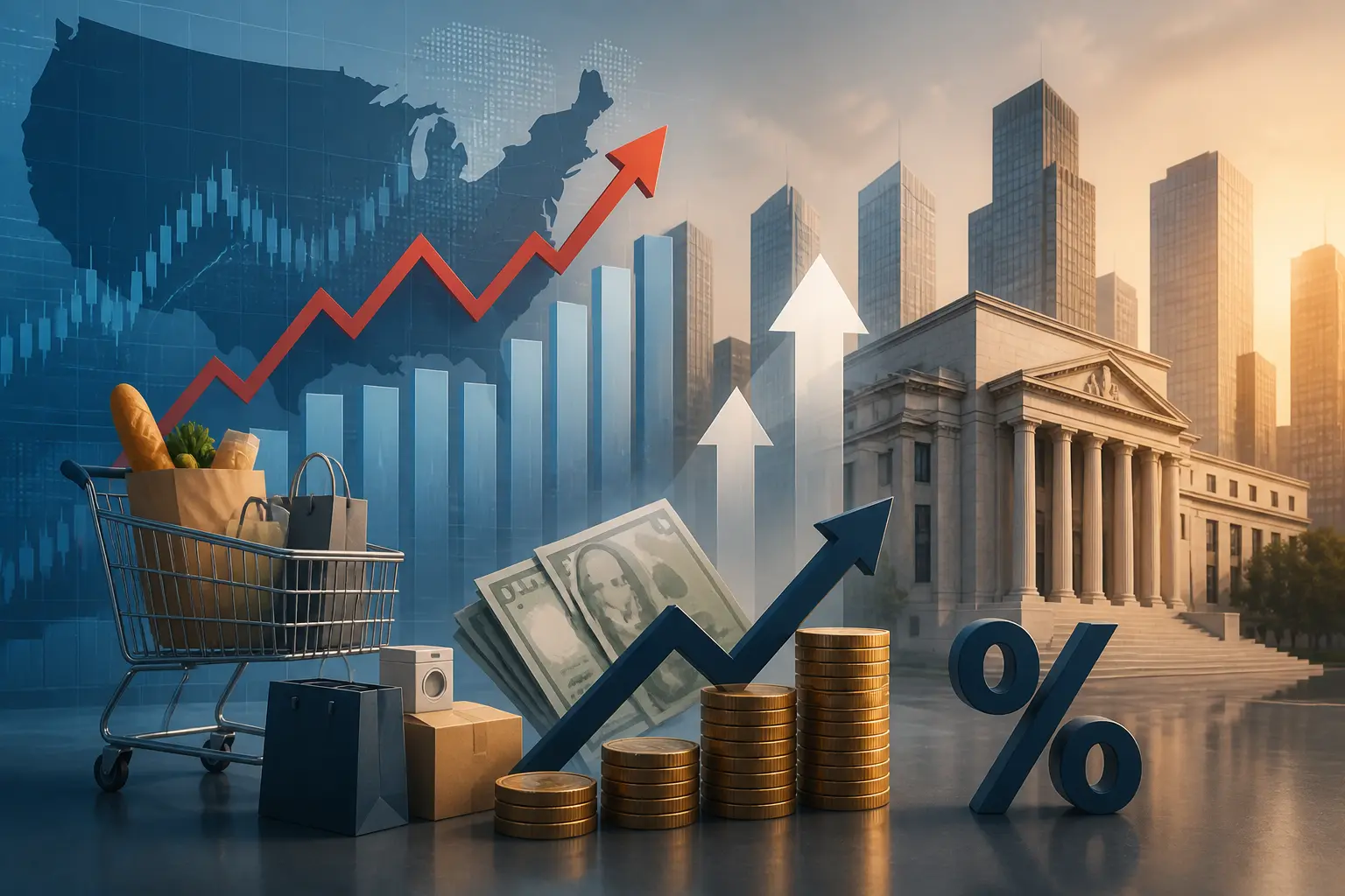 تقرير يوليو: تضخم مستمر وإنفاق مستهلك أمريكي قوي يبقي الأسواق في ترقب قرارات الفائدة