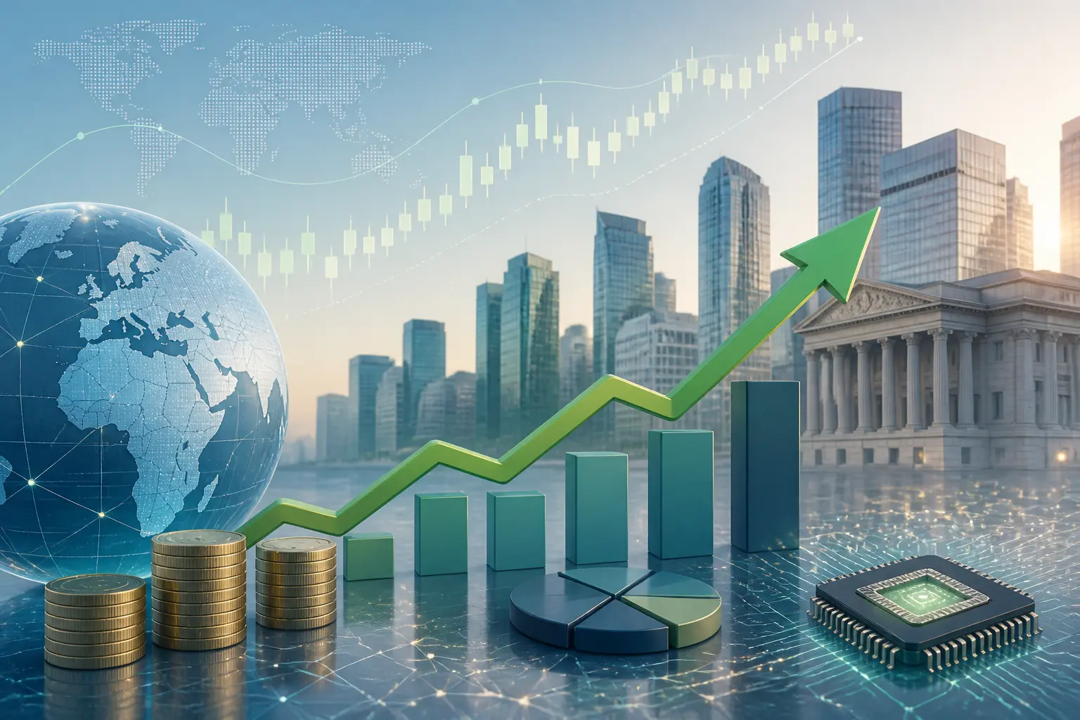 إنفيديا تقود مكاسب قطاع التكنولوجيا مع استقرار الأسواق العالمية