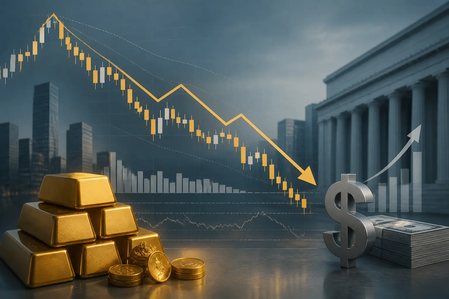 الذهب ينخفض دون 4600 دولار مع دعم التضخم الأمريكي لقوة الدولار
