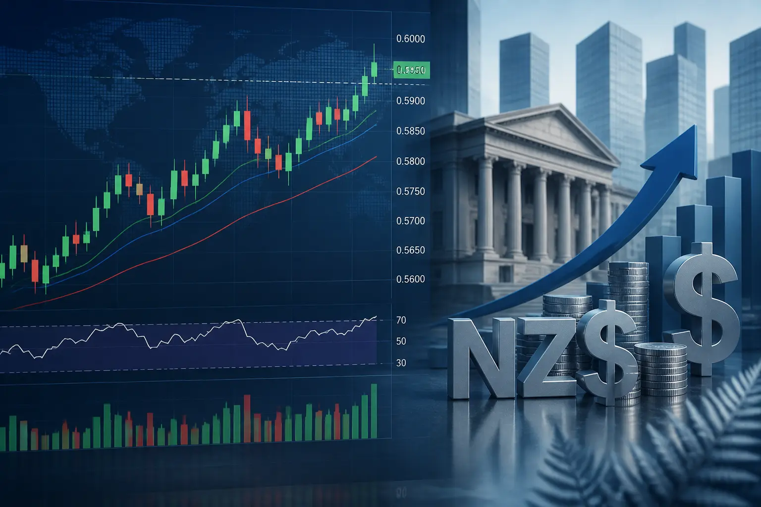 زوج الدولار النيوزيلندي يرتفع فوق 0.5950 مع توقعات برفع الفائدة من البنك المركزي