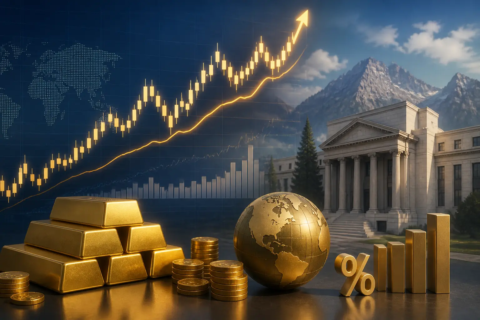توقعات إيجابية للذهب مع ترقب تأثير جاكسون هول على الأسواق