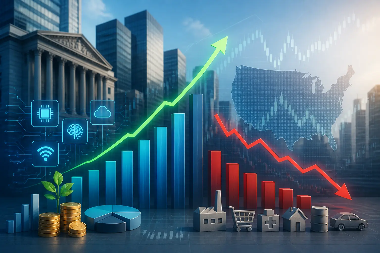 مكاسب قطاع التكنولوجيا تدفع مؤشرات الأسهم الأمريكية رغم ضعف السوق الأوسع
