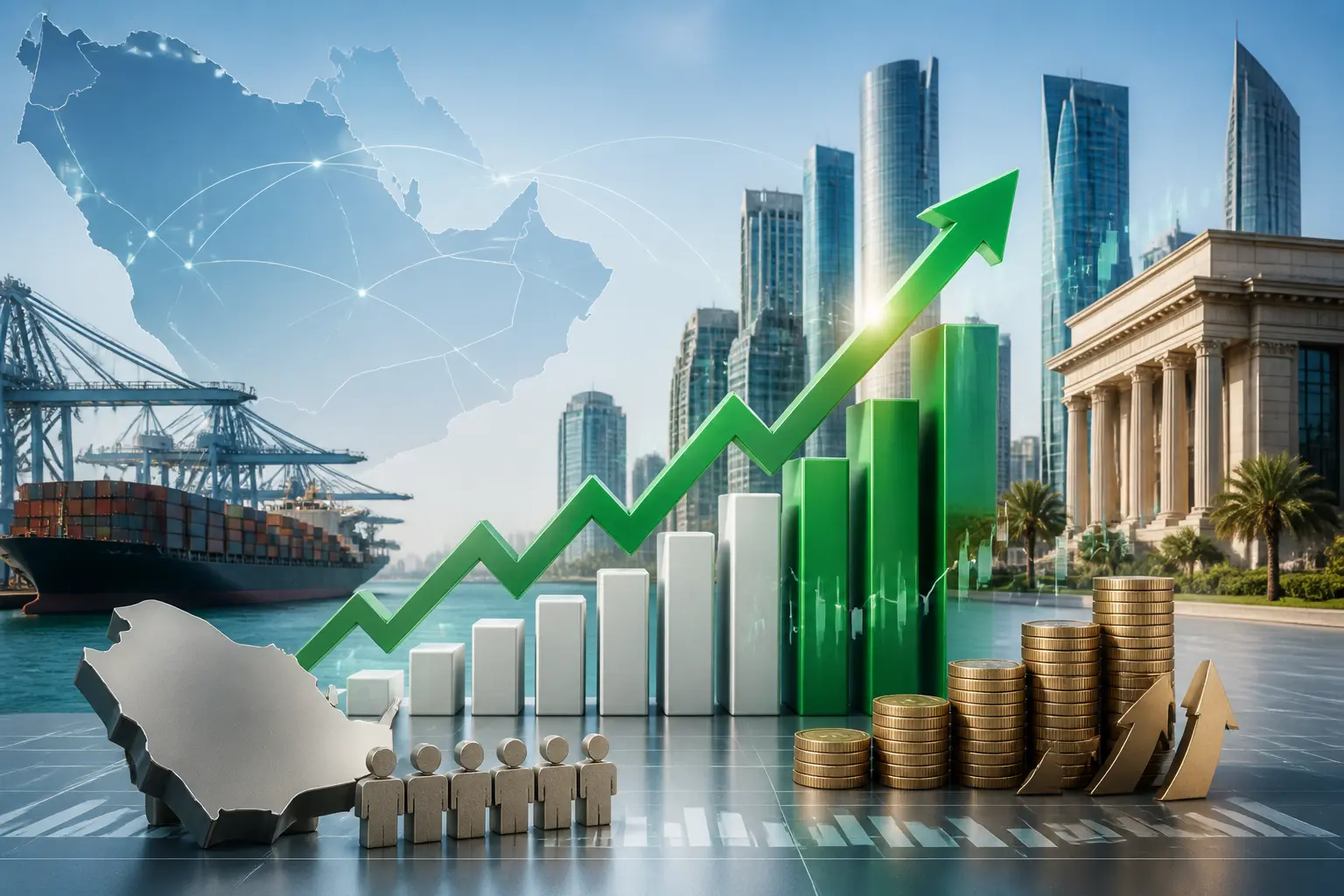ارتفاع فائض الميزان التجاري السعودي مع دول الخليج 12% في النصف الأول من 2026