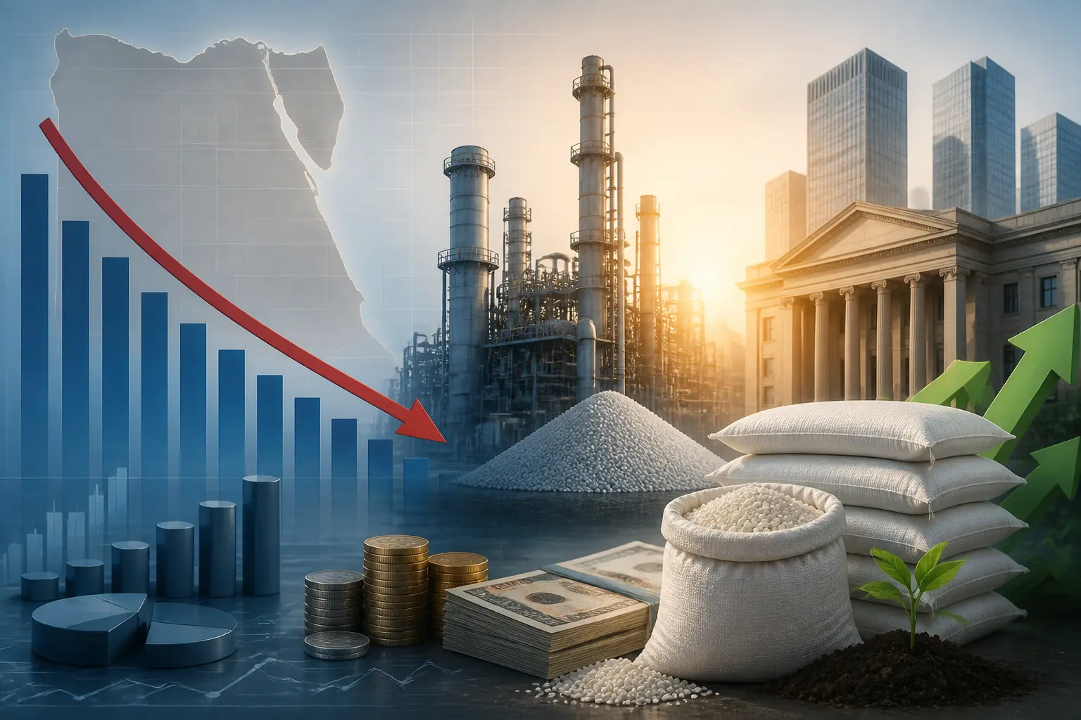 مصر تخفض حصة الأسمدة المدعومة إلى 1.8 مليون طن مع تثبيت السعر وسط ارتفاع تكلفة الغاز
