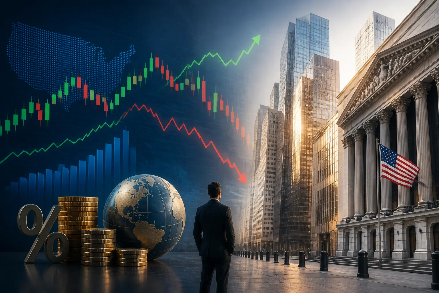 تباين العقود الآجلة للأسهم الأمريكية مع ترقب خطاب وارش في جاكسون هول