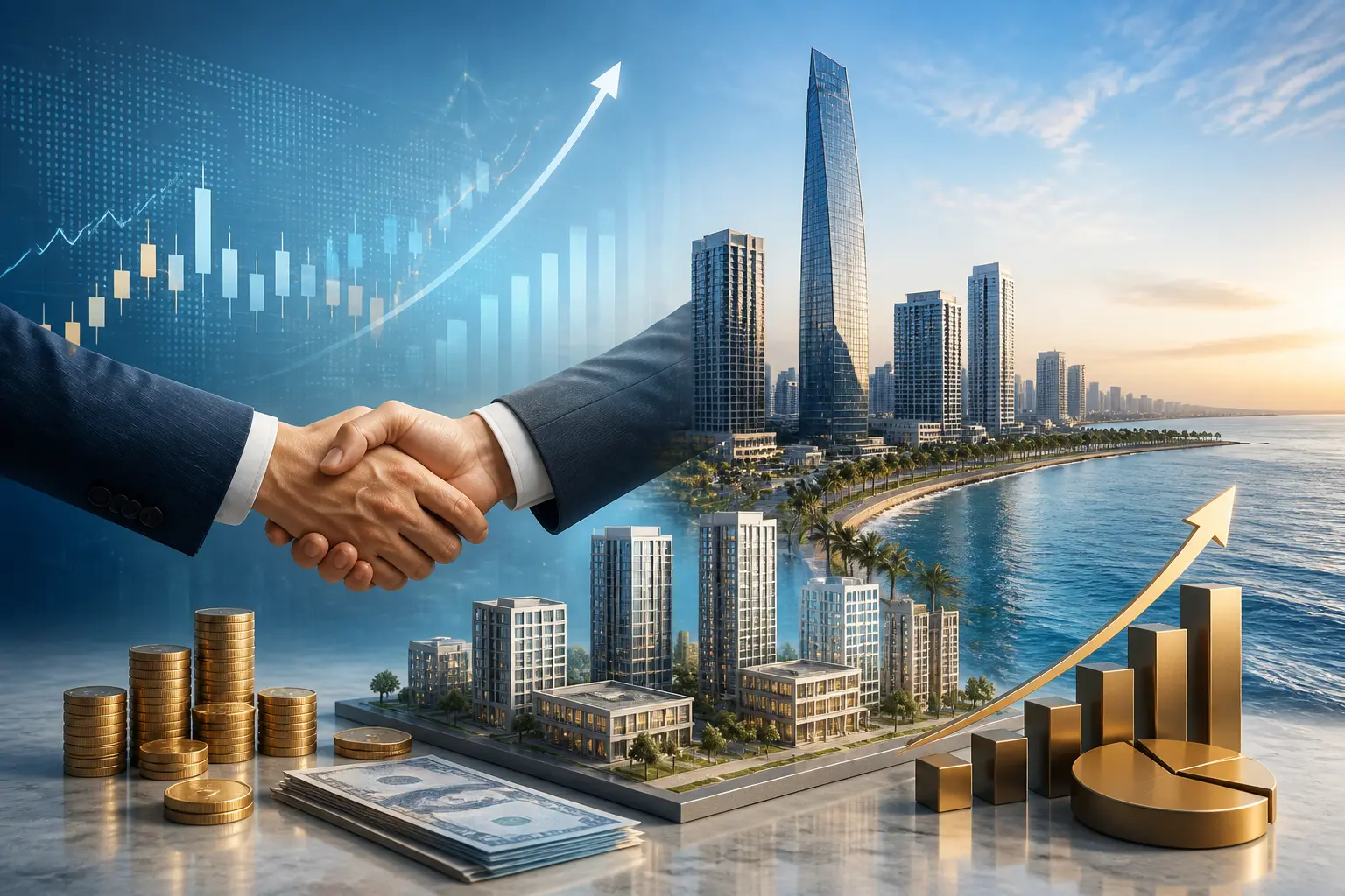 شراكة بين "ازدهار" و"الاستثمار كابيتال" لإطلاق صندوق عقاري بـ1.1 مليار ريال لتطوير "جدة كوف"