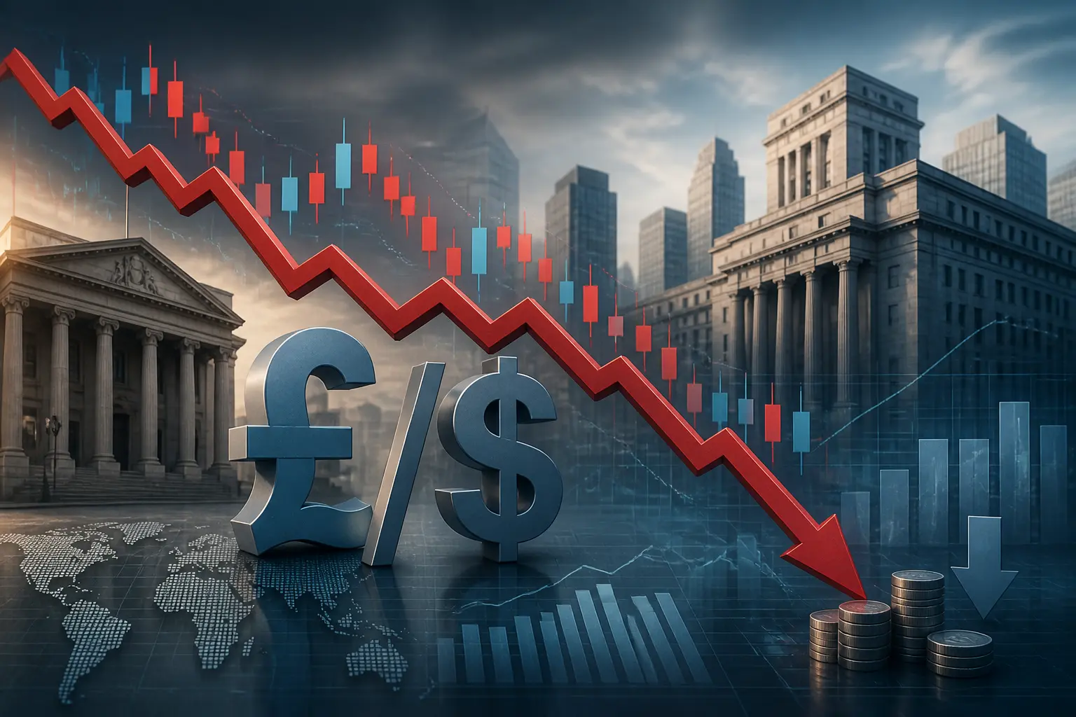 زوج استرليني/دولار GBP/USD يتراجع دون 1.3550 وسط توقعات بتشديد الفيدرالي وبنك إنجلترا