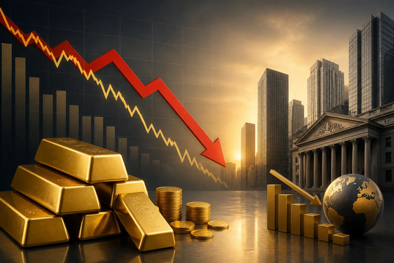 الذهب يتراجع لأدنى مستوى خلال أكثر من 3 أسابيع قرب 4,300 دولار