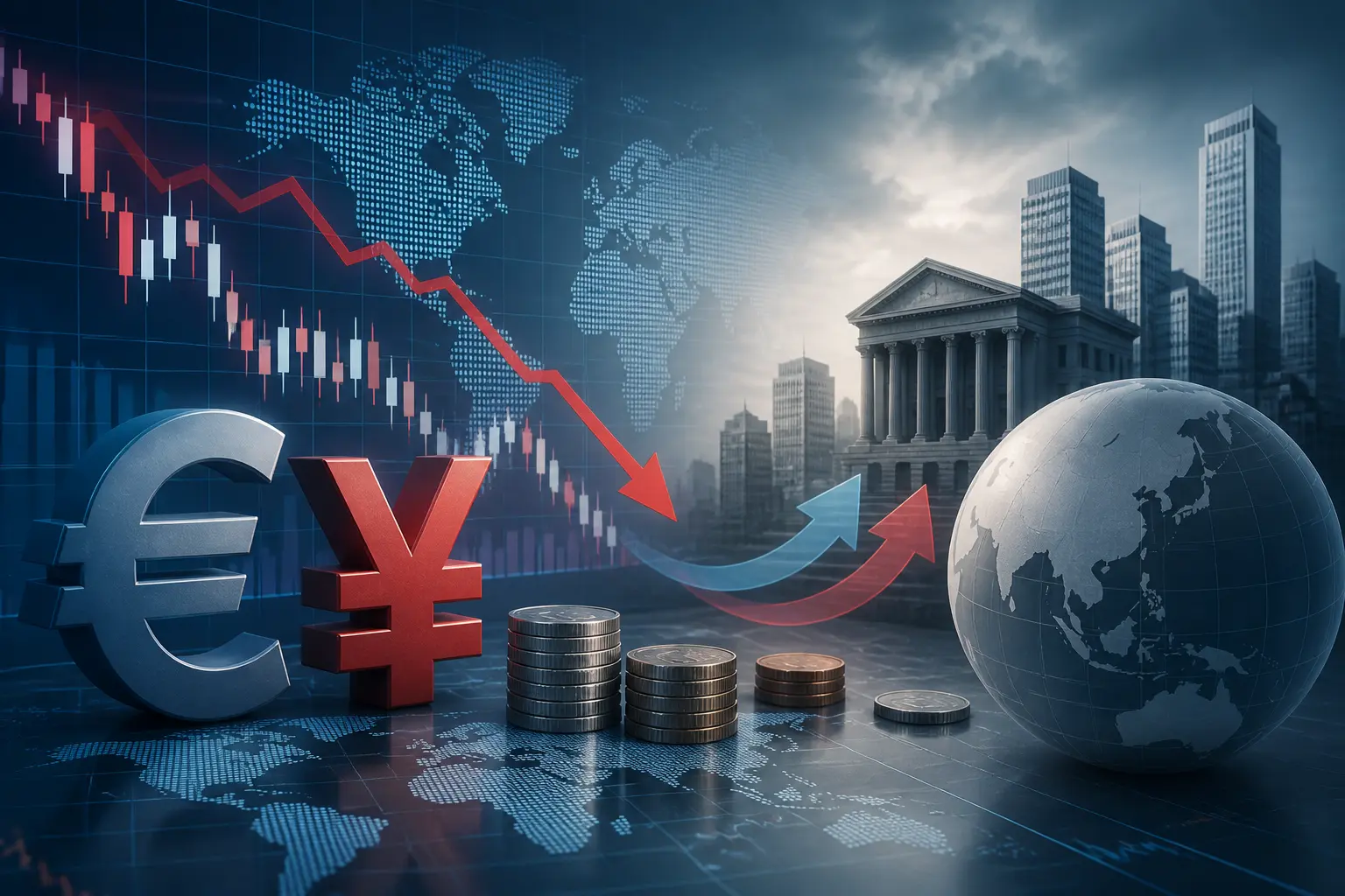 تراجع اليورو مقابل الين وسط توقعات بتدخل مشترك بين الولايات المتحدة واليابان