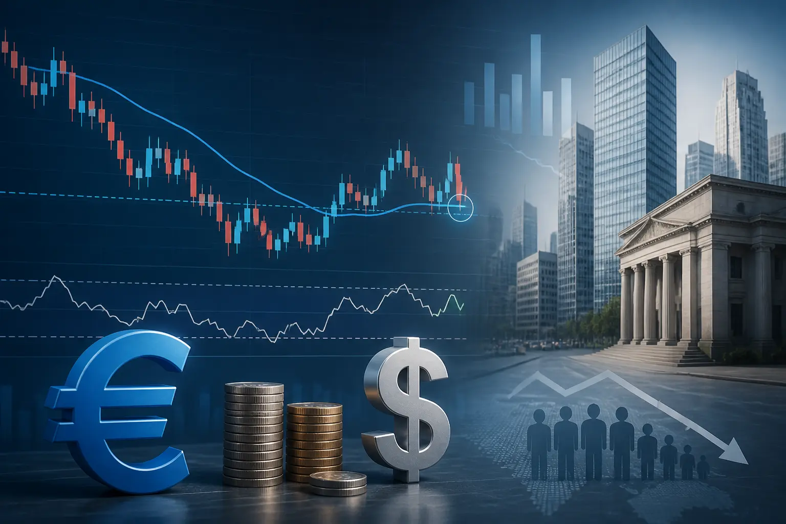 زوج يورو/دولار EUR/USD يحافظ على دعم المتوسط المتحرك الأسي 20 يومًا وسط بيانات توظيف أمريكية ضعيفة