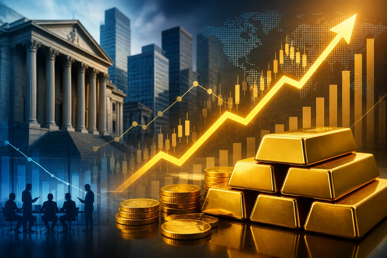 ارتفاع قوي لأسعار الذهب بعد تصريحات فيدرالي وتراجع بيانات العمل الأمريكية