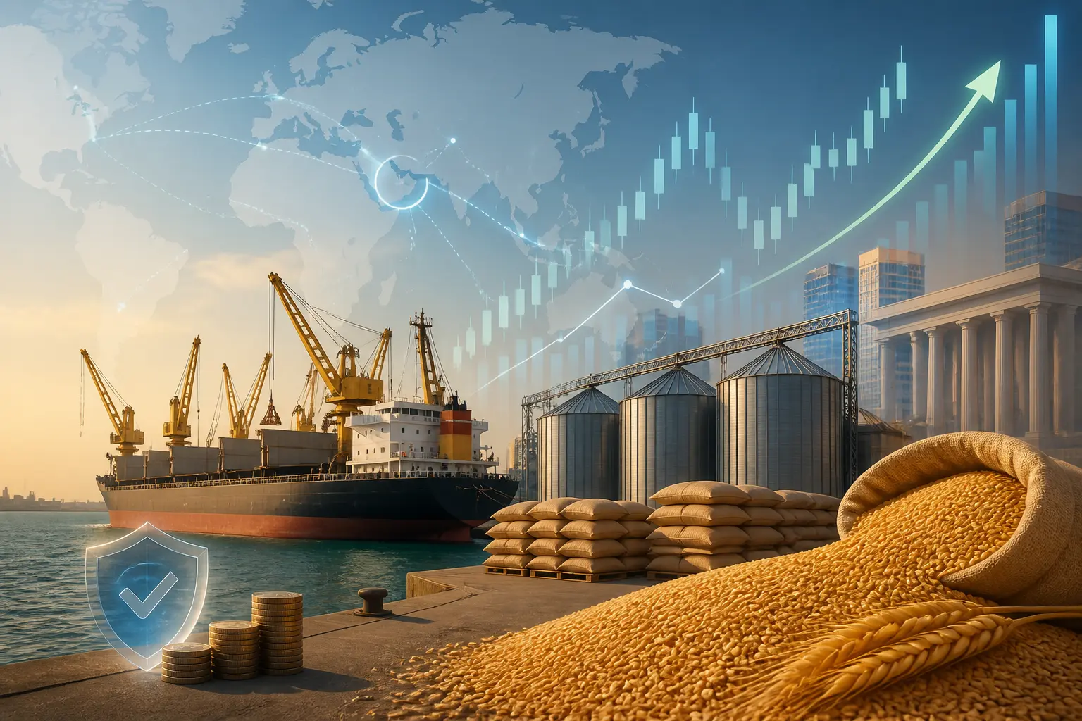 السعودية تعتمد موانئ البحر الأحمر لتأمين واردات القمح وتجنب اضطرابات هرمز