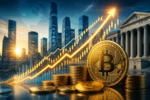 ارتفاع قياسي في أسهم العملات المشفرة مع صعود بيتكوين لأعلى مستوى منذ ثلاثة أشهر