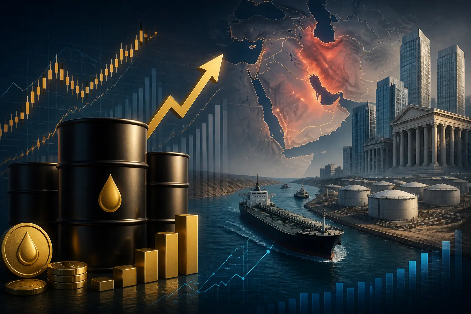 أسعار النفط ترتفع فوق 95 دولارًا وسط توترات الشرق الأوسط ودعم محدود من صادرات هرمز