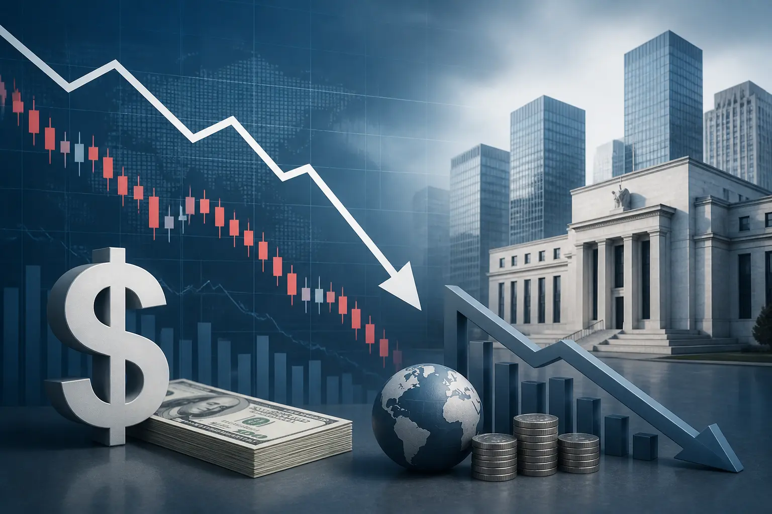 الدولار الأمريكي يتراجع مؤقتًا مع توقعات تيسير الفيدرالي في سبتمبر