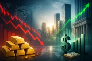 الذهب يتراجع بأكثر من 2% بعد بيانات التوظيف الأمريكية القوية وارتفاع الدولار