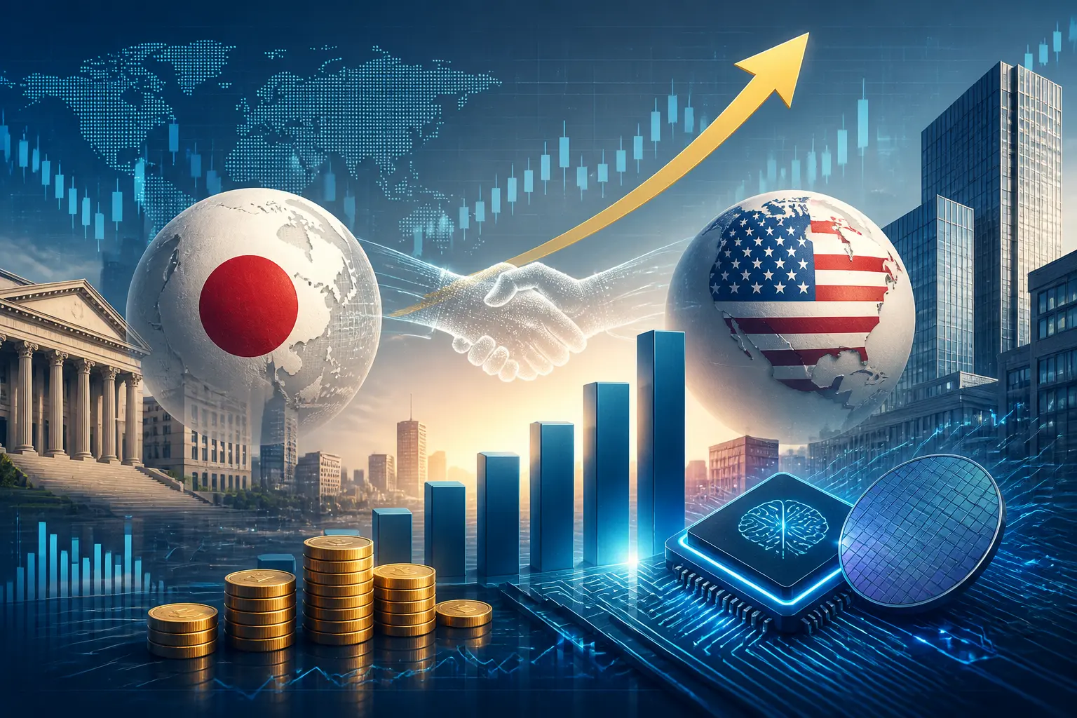 اليابان والولايات المتحدة تتقدمان في اتفاقية استثمارية بقيمة 550 مليار دولار مع تركيز على الذكاء الاصطناعي والرقائق