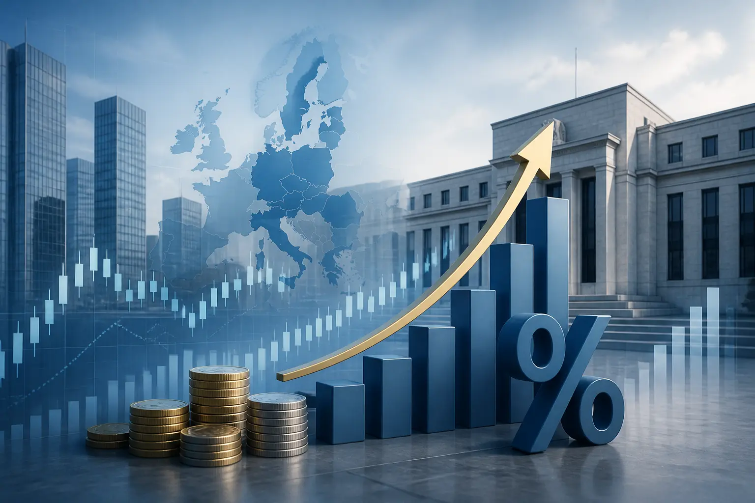 المركزي الأوروبي يستعد لرفع الفائدة مجدداً وسط تضخم يتجاوز 3%