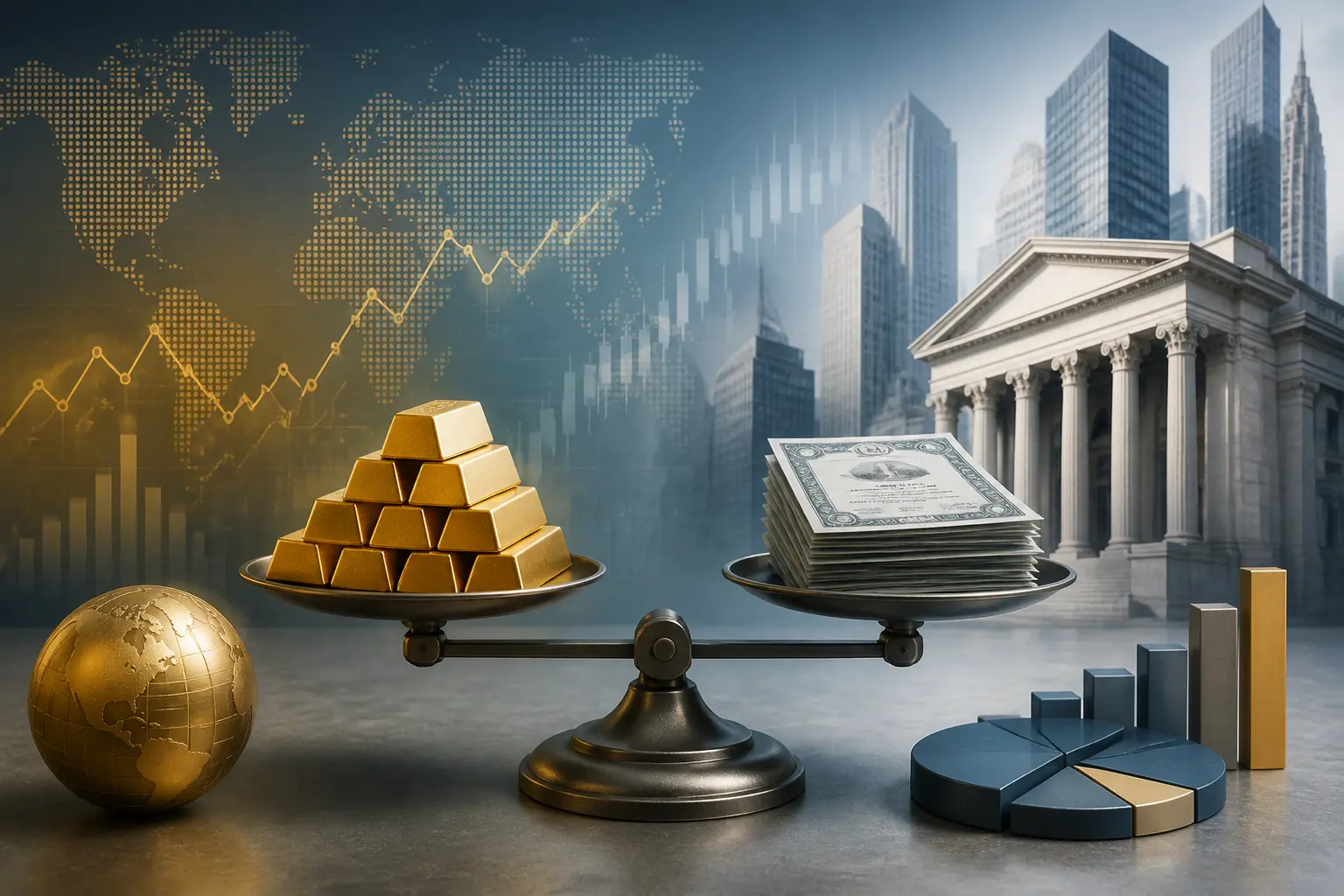 الفيدرالي يقلل من أهمية تفوق احتياطي الذهب العالمي على السندات الأمريكية