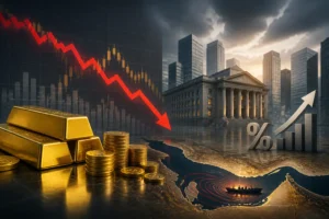 أسعار الذهب تتراجع وسط توقعات برفع الفائدة الأمريكية وتوترات مضيق هرمز