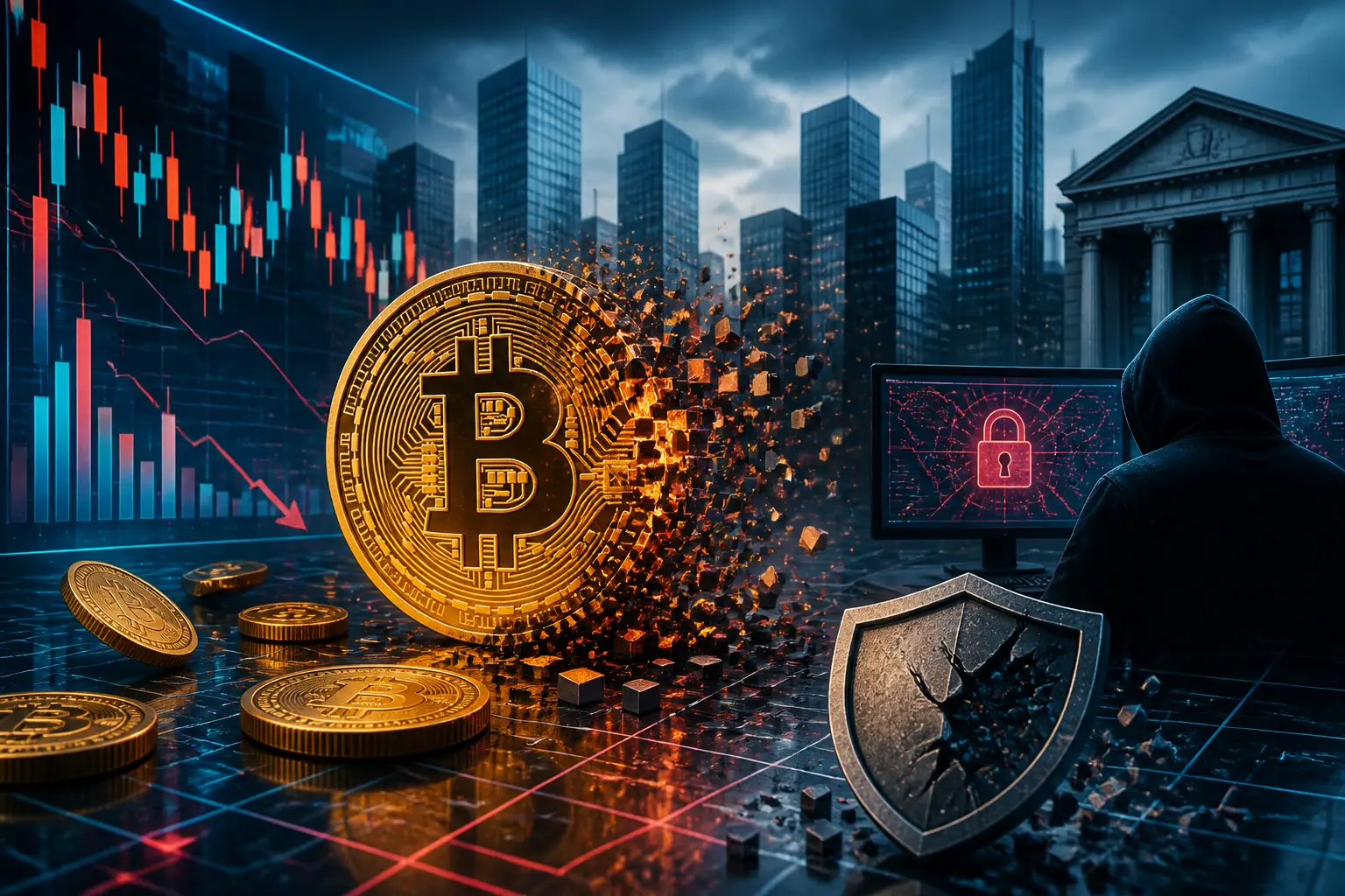اختراق شبكة ليكويد يسرق 320 مليون دولار من أصول بيتكوين