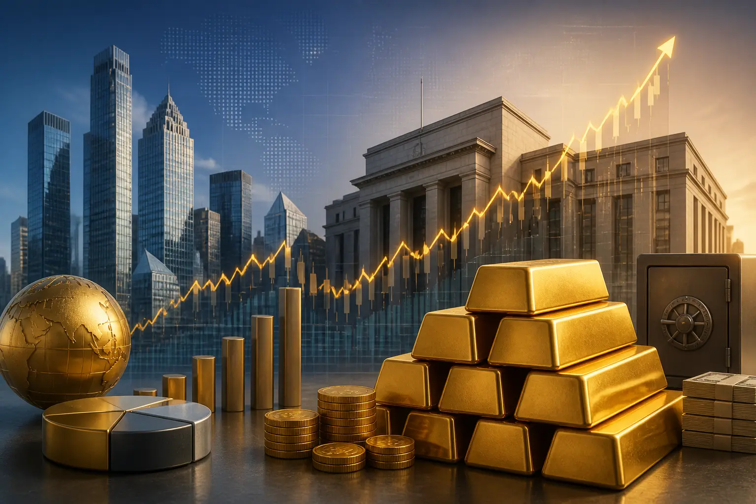 الصين تواصل شراء الذهب للشهر الـ22 على التوالي لتعزيز احتياطياتها
