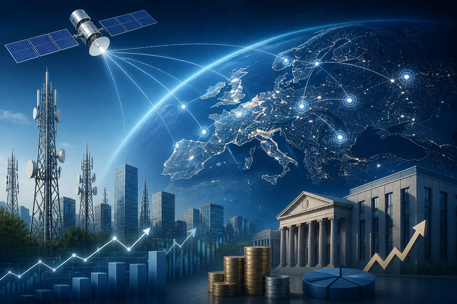 تحالف أوروبي لشركات الاتصالات الكبرى لتأسيس شبكة أقمار صناعية منافسة لستارلينك