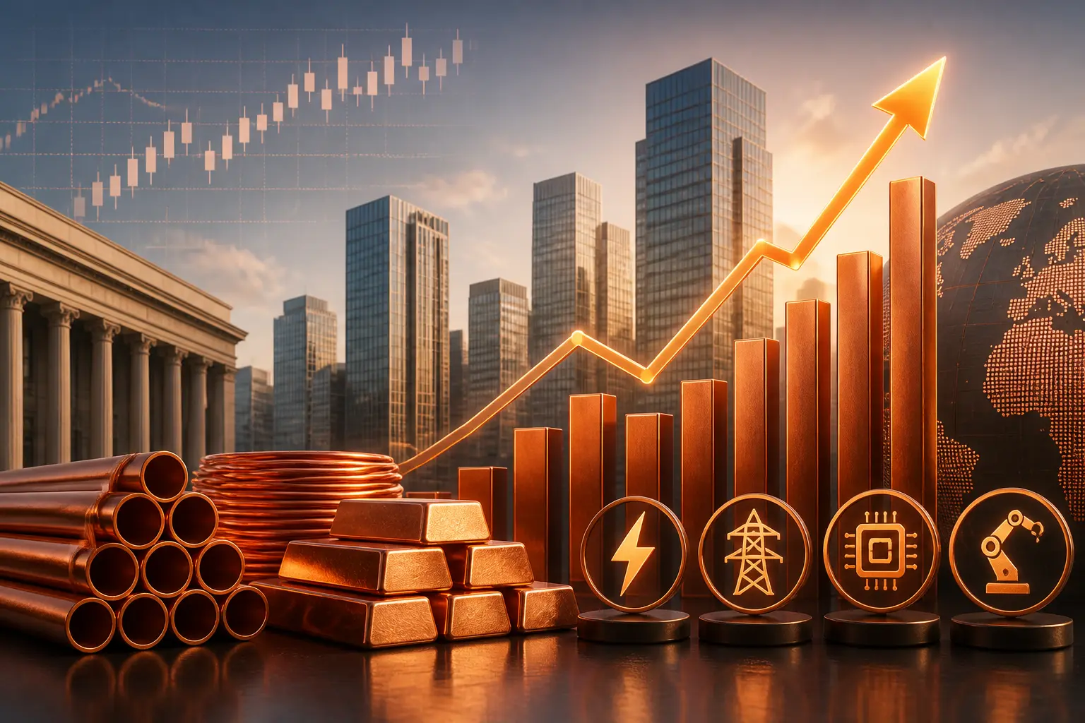 أسعار النحاس تسجل مستوى قياسي جديد مدعومة بشح الإمدادات وتزايد الطلب على الطاقة والذكاء الاصطناعي