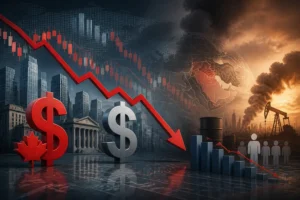تراجع الدولار الكندي أمام الدولار الأمريكي وسط توترات الشرق الأوسط ومفاجآت سوق العمل