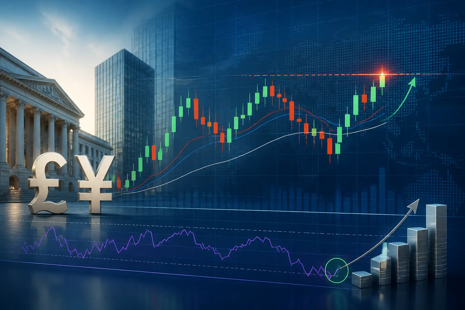 زوج استرليني/ين GBP/JPY يرتد بدعم من التشبع البيعي وسط مقاومة عند 210