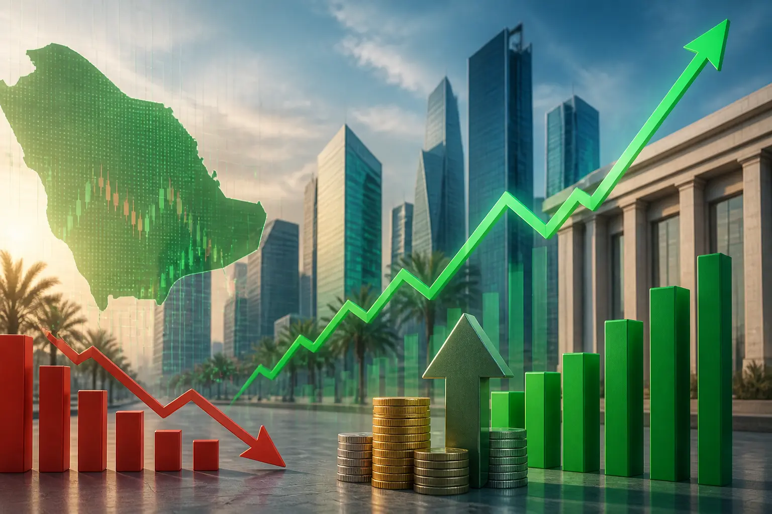 مؤشر الأسهم السعودية يرتفع رغم تراجع أسهم 160 شركة