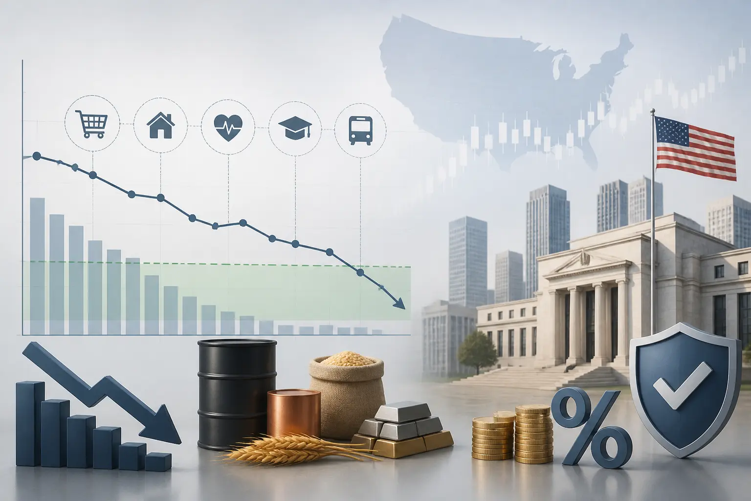 توقعات TD Securities: التضخم الأساسي في الولايات المتحدة يظل محدودًا مع تراجع أسعار السلع