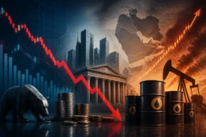 الداو جونز يغلق منخفضاً بأكثر من 600 نقطة مع استمرار ارتفاع أسعار النفط وتوترات الشرق الأوسط