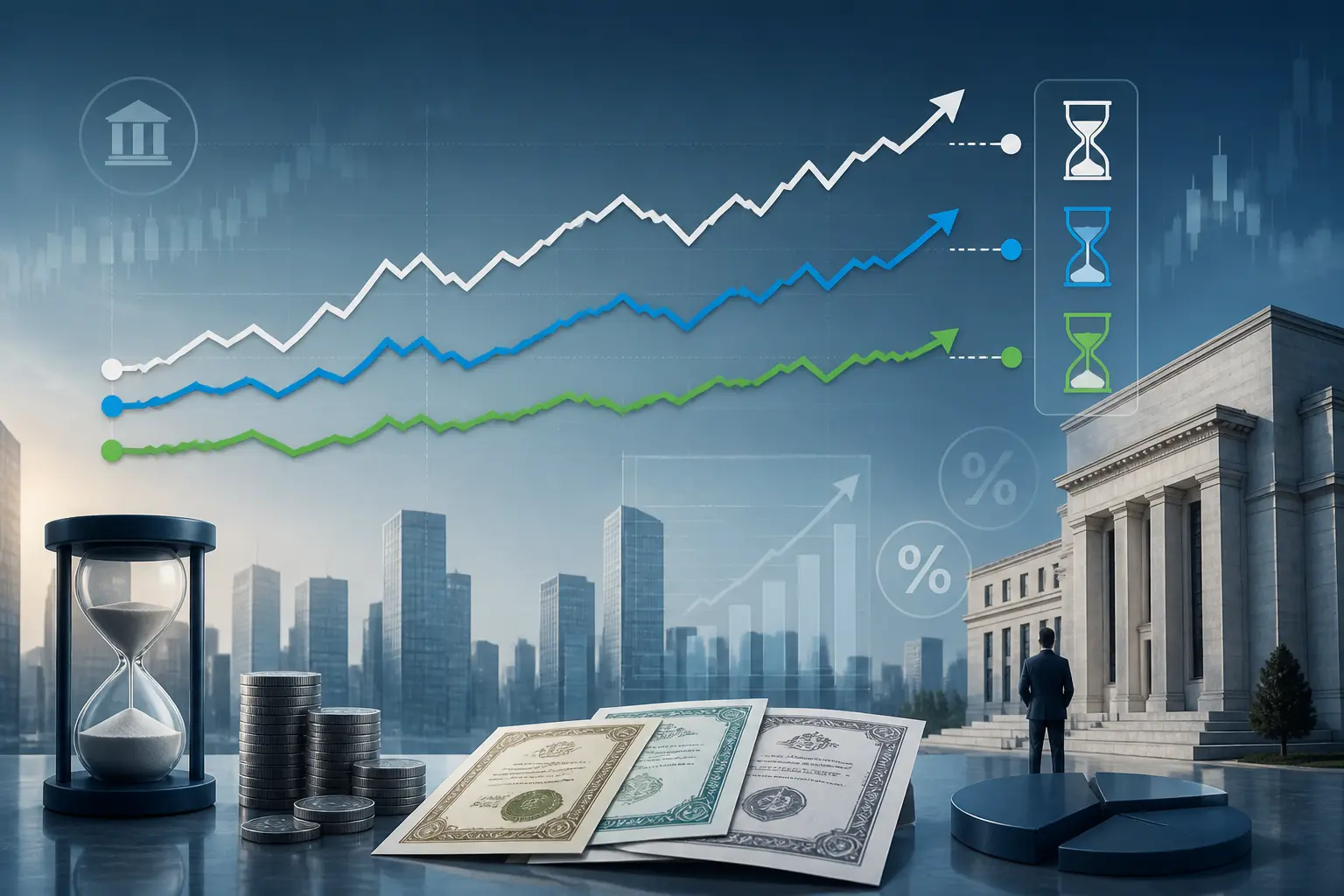 مستثمرو صناديق ETF الأمريكية يفضلون السندات قصيرة ومتوسطة الأجل مع ارتفاع مخاطر الفائدة