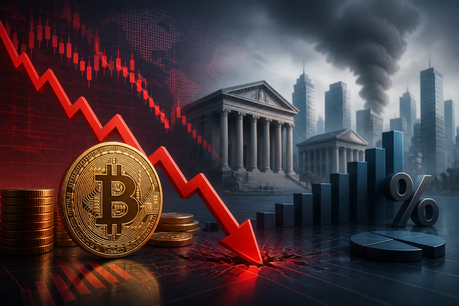 انخفاض سعر بيتكوين إلى 78,300 دولار وسط توترات إيران وارتفاع عوائد السندات