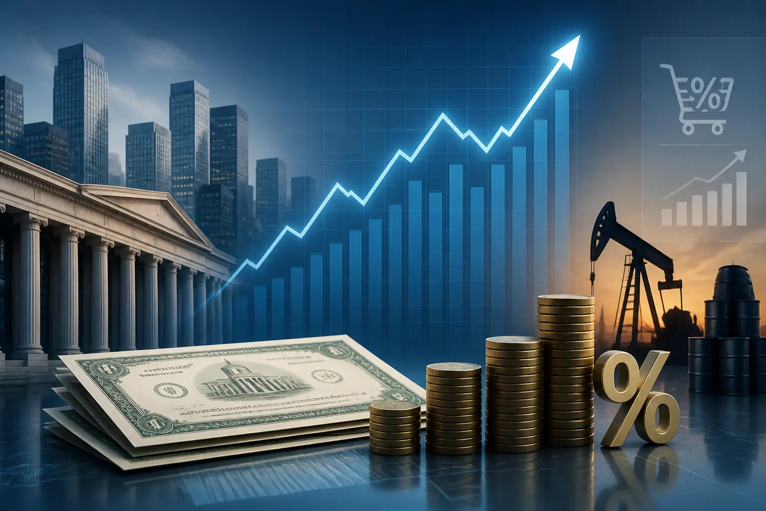 ارتفاع عوائد سندات الخزانة الأمريكية مع بيانات تضخم وأسعار نفط مرتفعة