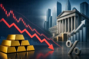 انخفاض أسعار الذهب بأكثر من 2% مع تصاعد توقعات رفع الفائدة الأمريكية