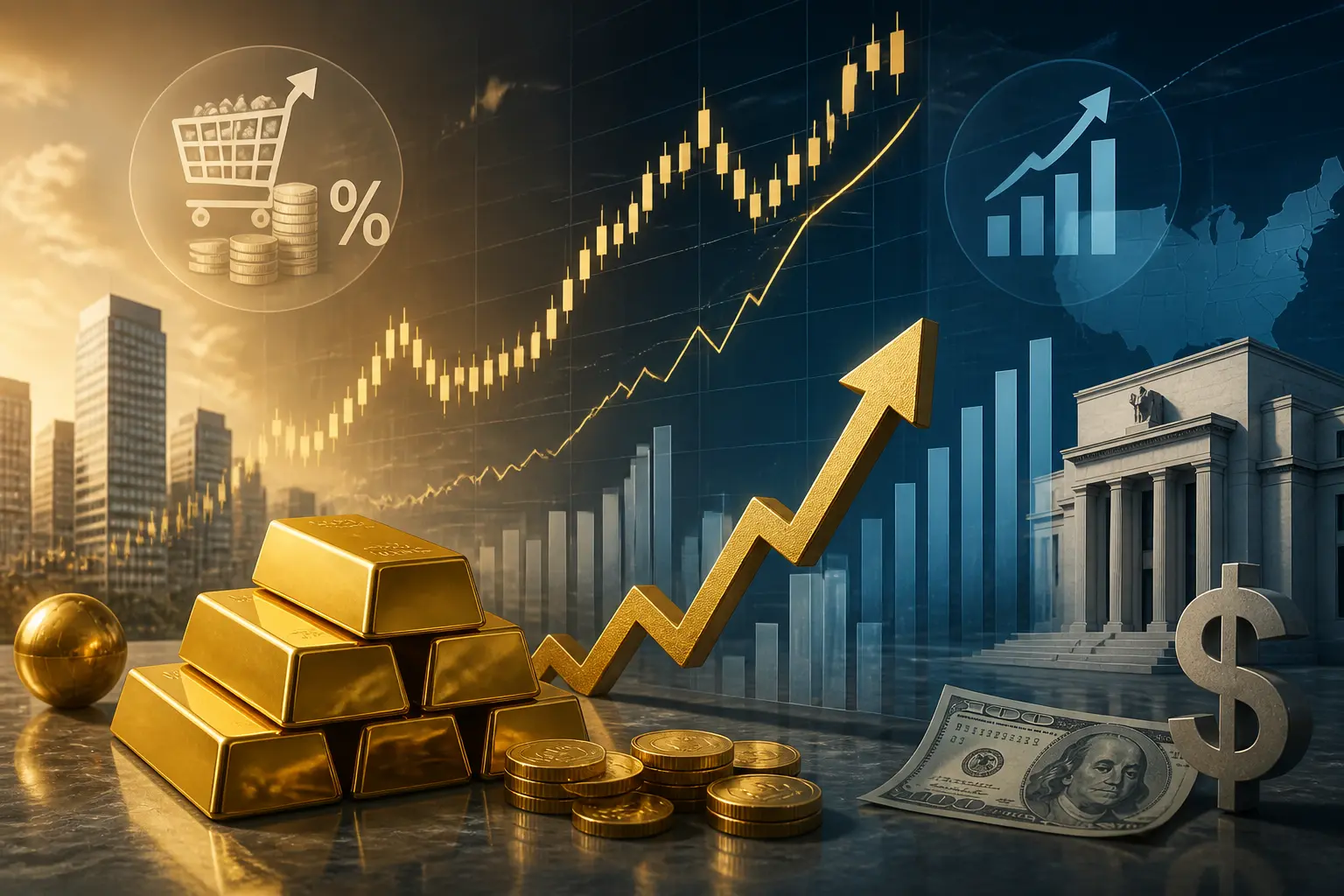 توقعات سعر الذهب اليوم مع صدور بيانات تضخم مؤشر أسعار المستهلك الأمريكي CPI