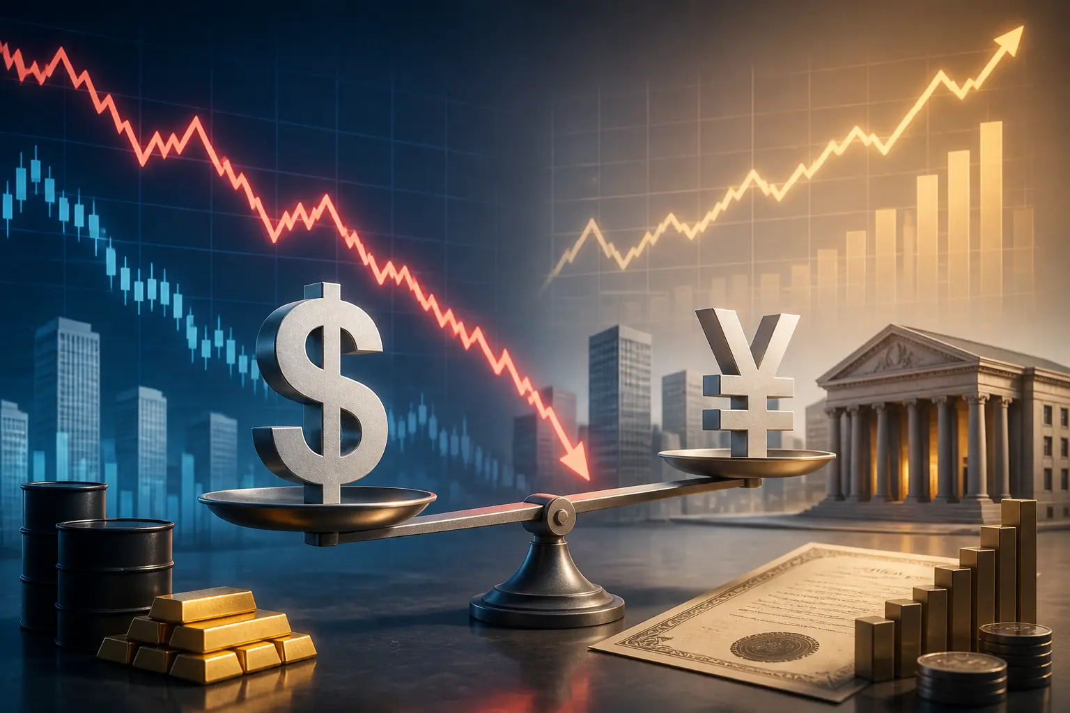 الين الياباني يتراجع أمام الدولار الأمريكي بدعم عوائد السندات الأمريكية المرتفعة