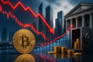 بيتكوين يتراجع فوق 77,000 دولار وسط ارتفاع احتياطيات البورصات ومخاوف من ضغوط بيع