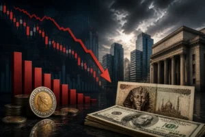 انهيار مؤشرات البورصة المصرية وصعود الدولار إلى 51.4 جنيه وسط توترات إقليمية