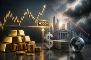الذهب يستقر فوق 4300 دولار وسط قوة الدولار وتوترات جيوسياسية تضغط على المكاسب