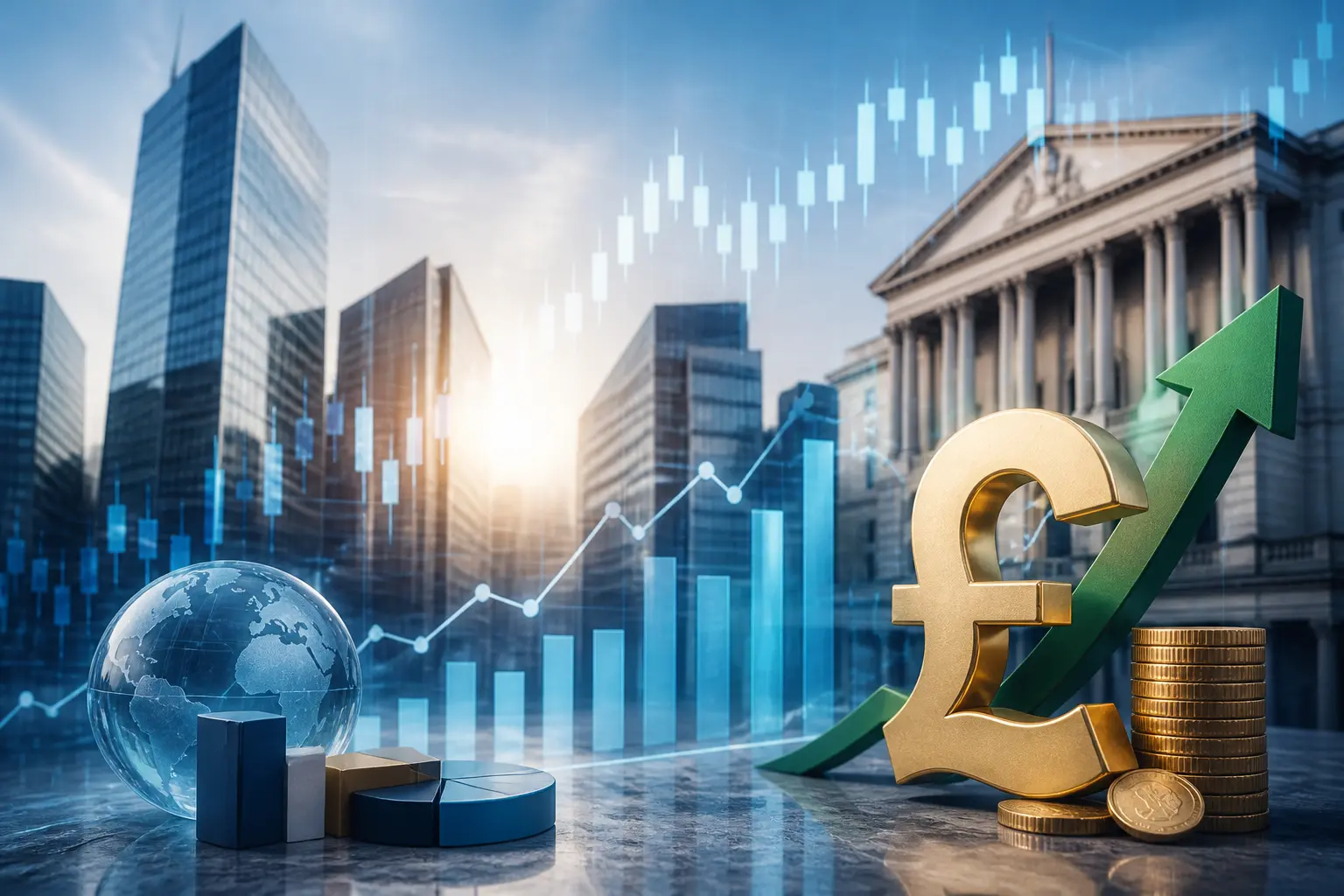 ارتفاع الجنيه الإسترليني مع ترقب بيانات التوظيف والتضخم وقرار بنك إنجلترا