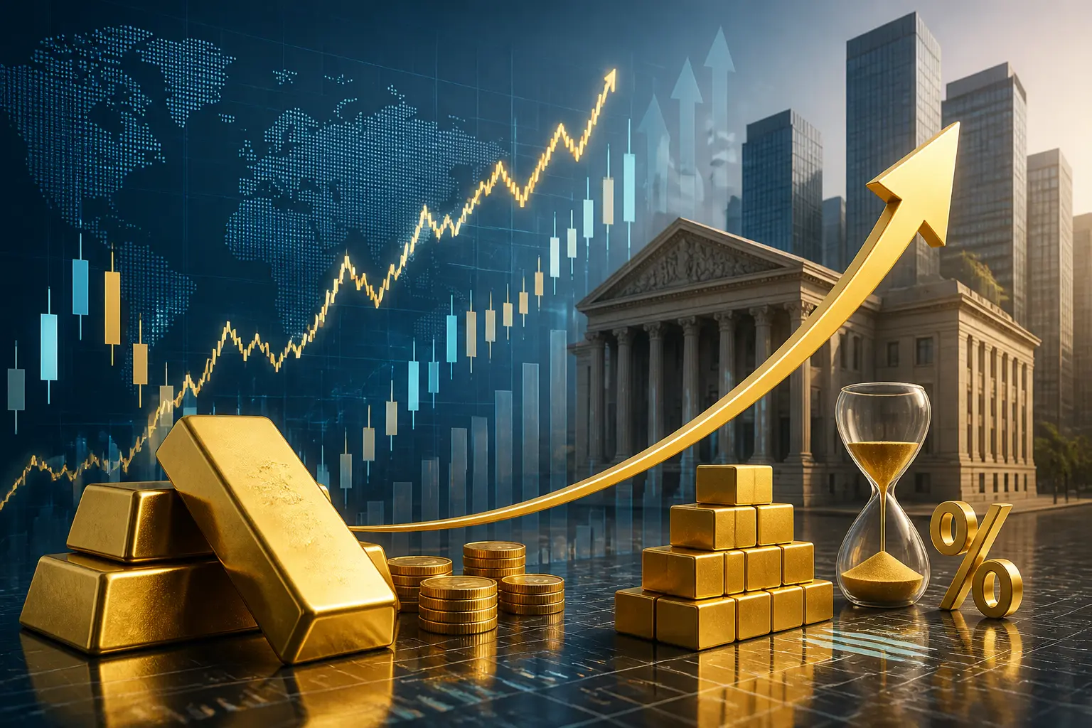 ANZ تتوقع ارتفاع الذهب رغم توقعات رفع الفائدة الأمريكية