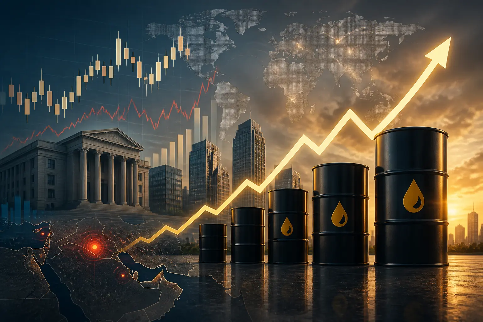 ارتفاع أسعار خام برنت مع تصاعد المخاطر الجيوسياسية في الشرق الأوسط