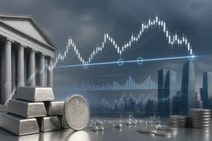 سعر الفضة يحوم فوق دعم رئيسي عند 63 دولار وسط ضغوط اقتصادية وجيوسياسية
