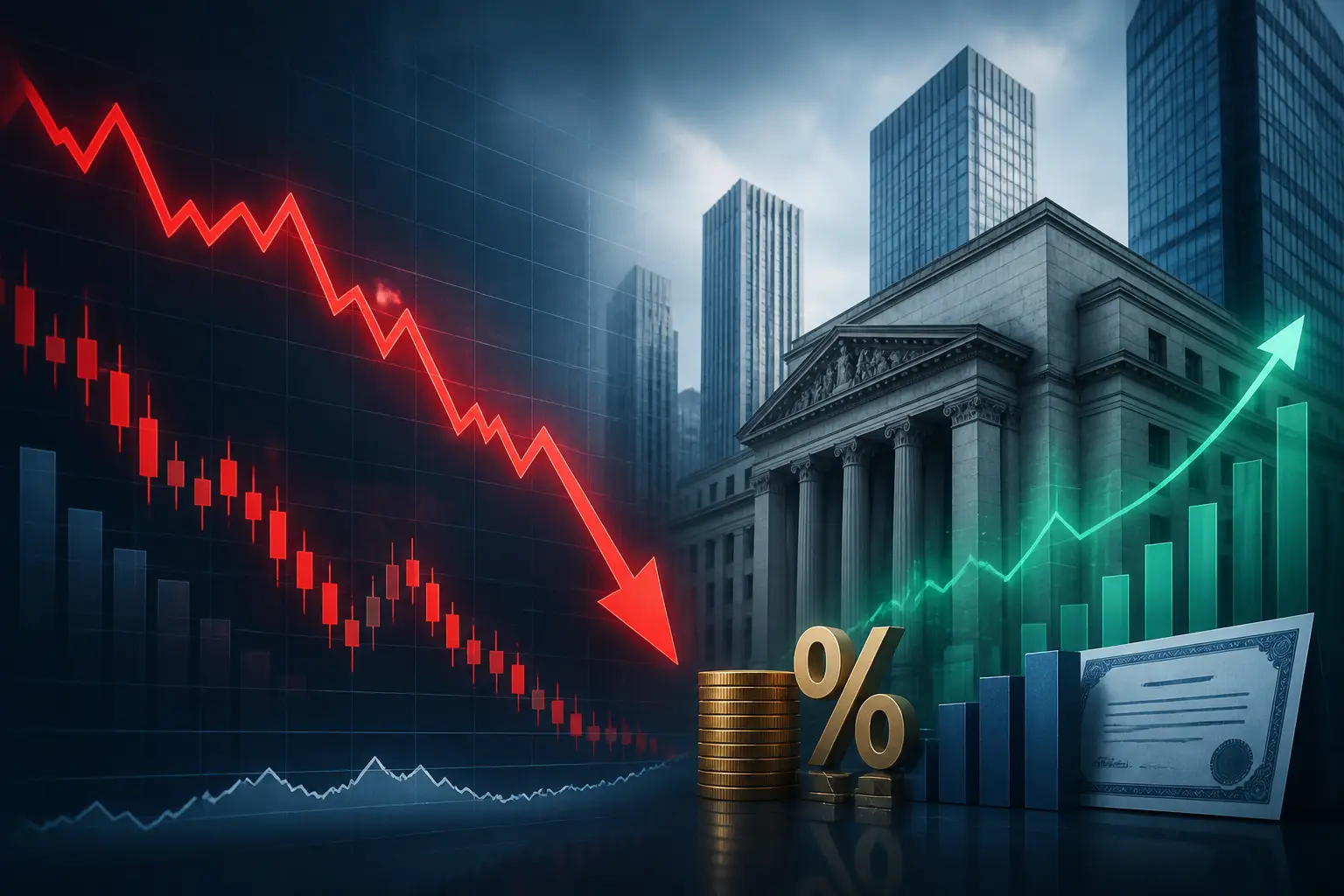 مؤشر داو جونز يتراجع مع ارتفاع عوائد السندات فوق 5% قبل اجتماع الفيدرالي