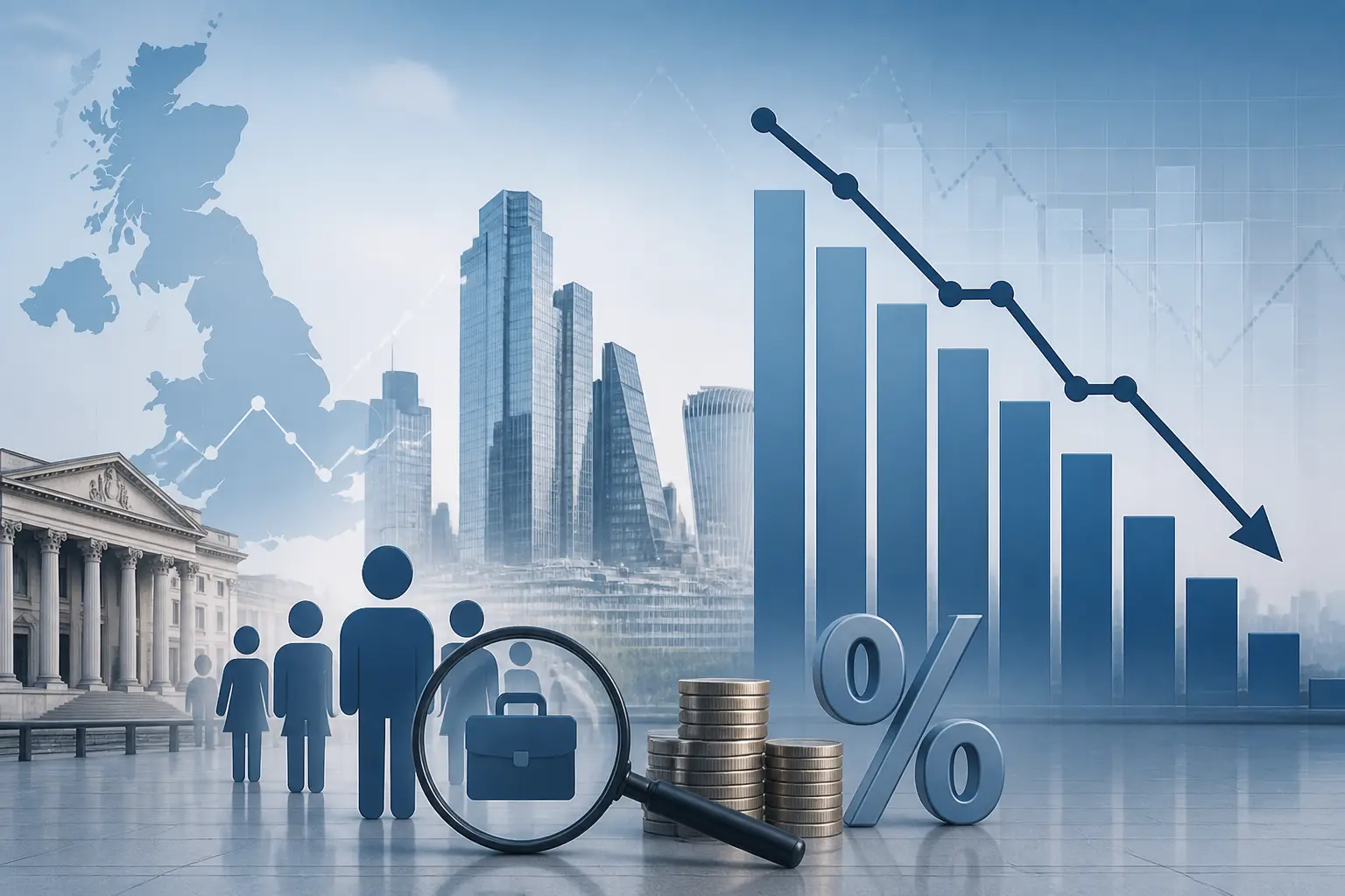 معدل البطالة في المملكة المتحدة مستقر دون التوقعات مع تراجع الوظائف الشاغرة